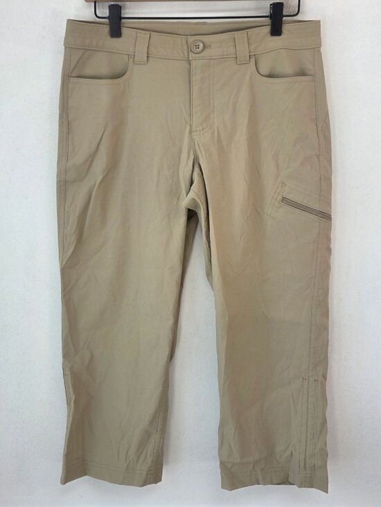Eddie Bauer Pants - Eddie Bauer Khaki Hiking Pants Cropped Capris Outdoor Cargo Women's 8